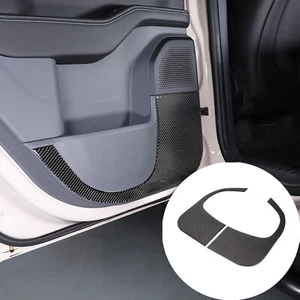 Carbon Fiber Inner Rear Door Anti-Kick Panel Sticker For Ineos Grenadier 2020-24 - Picture 1 of 12