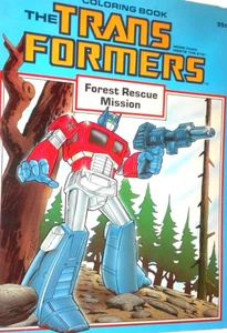 ***NEU UNBENUTZT *** 1984 Transformers FARBEBUCH Waldrettungsmission Wunder - Bild 1 von 4