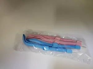 (4) FOUR Original Official OEM Nintendo Wii Remote Wrist Straps 2 Blue & 2 Pink - Picture 1 of 2