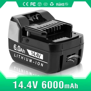 For HITACHI 14.4V 6.0Ah Battery BSL1460 Cordless Tools Drills Chainsaws Saws - Picture 1 of 12