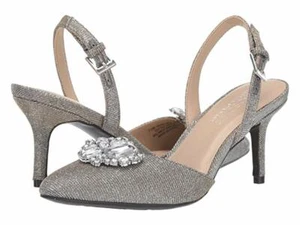 Aerosoles Penelope Slingback Absatz, Martha Stewart Hochzeit/beige Spitze & Silber - Bild 1 von 14