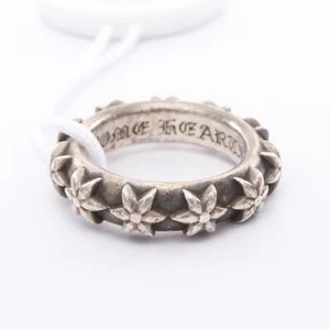 CHROME HEARTS Star band Ring Silver925 Used mens US size 8.25 - Picture 1 of 6