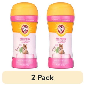 (2 Pack) Deodorizing Cat Litter Crystals for Litter Boxes, Clary Sage & Mint Sc - Picture 1 of 12