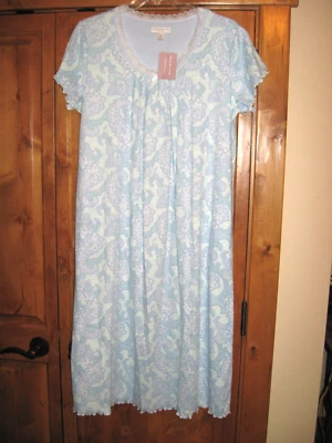 Camisola longa Miss Elaine Essentials Cottonessa ~ Tamanho grande 2X ~ Novo com etiquetas - Imagem 1 de 4