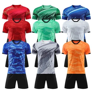 Kids Boys Soccer Basketball Jersey Outfit Short Sleeve T-Shirt with Shorts Set - Picture 1 of 87