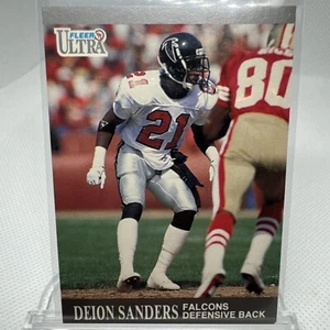 1991 Fleer Ultra #150 Deion Sanders Atlanta Falcons fast neuwertig Hall Of Fame - Bild 1 von 4