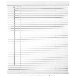 Horizontal Window Blinds - 30" W x 64" H - White Privacy Shade Cordless Style - Picture 1 of 7