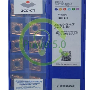 10 pz/nuova lama CNC per foratura ZCCCT CNMG120408-ADF YB9320~ - Foto 1 di 1