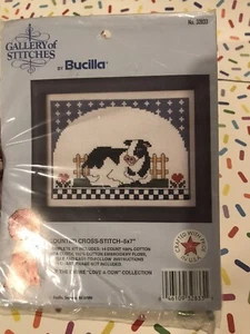 Bucilla Craft Kit "Love a Cow" Gallery of Stitches Cross Stitch Kit #32833 - Picture 1 of 5
