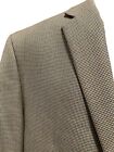 Chaps Men?S Nice Blazer Suit Jacket Sport Coat Taupe Gray Brown Houndstooth 48R