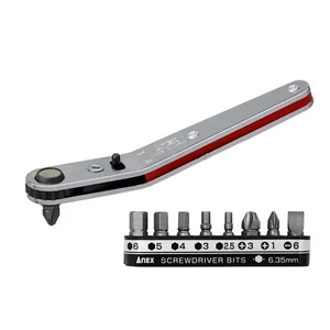 ANEX Offset Ratchet Driver Up Head Type Bit Set of 9 No.429 6 Sets - Picture 1 of 1