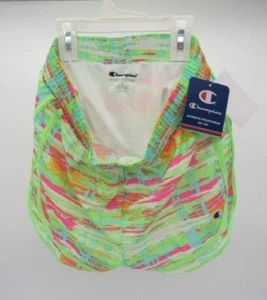 Champion Girls' Large Brush Stroke Woven Shorts - Sizzling Mint Green - Picture 1 of 1