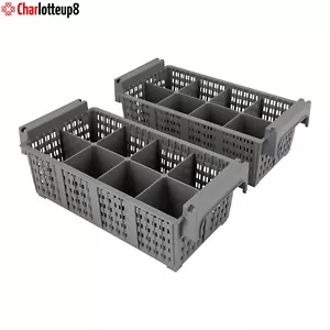 2 Pcs Cutlery Storage Basket Utensil Baskets Washing hampers Kitchen Organizer - Picture 1 of 12