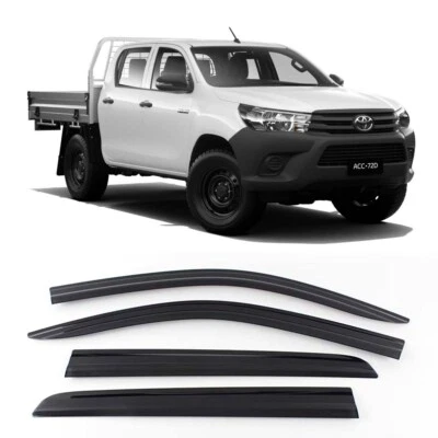 Protectores contra humo 4 piezas para Toyota Hilux Workmate 07/2015 ~ 2019 doble cabina Foto 1 de 4