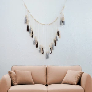 DECCARO Makramee Girlande "Tassel", 130 x 75 cm - Bild 1 von 3