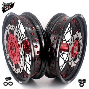 KKE 17" Supermoto Stunt Wheels For HONDA CRF250/450R 2014-2024 CR250RX 2020-2024 - Bild 1 von 12