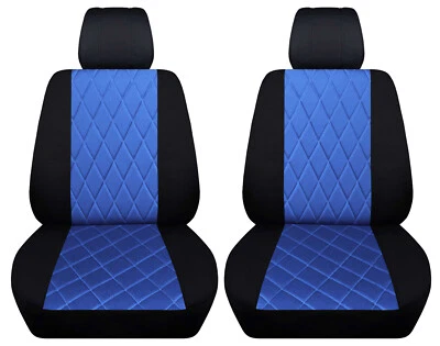 Fundas de asiento de camioneta 2 fr personalizadas con puntada de diamante para Toyota Tundra 2014-2021 Foto 1 de 4
