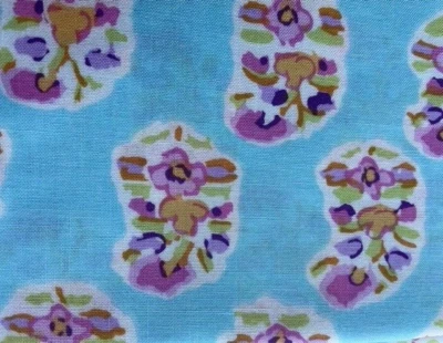 Kaffee Fasset- Asha in Aqua- Fat Quarter (18x22") OOP - Image 1 of 3