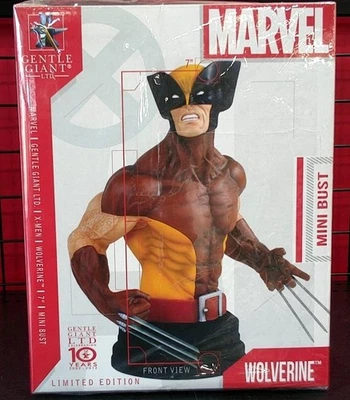 Mini Busto Gentle Giant Wolverine 553/730 Disfraz Marrón Marvel X-Men Figura Foto 1 de 3