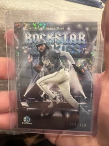 2025 Bowman Chrome James Wood RC Rockstar Rookies Mini Diamond 065/150 #RR-11 - Picture 1 of 3