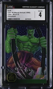 Fleer Flair '95 Marvel Annual Chromium # 5 di 12 Hulk Classificato CGC 4 - Foto 1 di 2