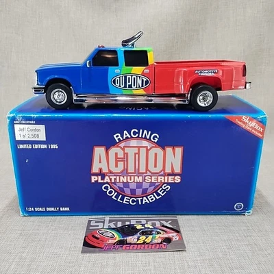 1:24 Action Diecast 1995 #24 Jeff Gordon Dupont Dual Bank LE con tarjeta Skybox Foto 1 de 4