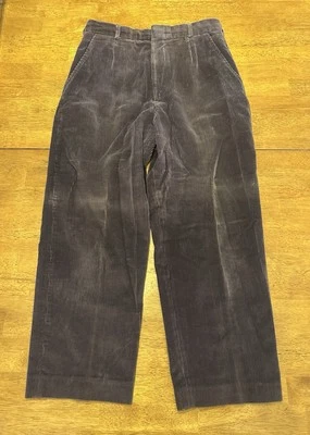 Calça de veludo vintage anos 90 David Brooks tamanho 12 roxa feita nos EUA - Imagem 1 de 4