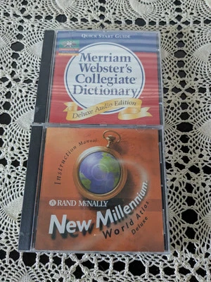 Merriam-Webster Collegiate Dictionary/Rand McNally New Millennium World Atlas - Image 1 of 2