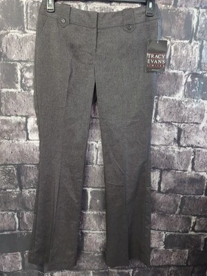 Pantalones de vestir Tracy Evans Limited pantalones gris oscuro talla 5 (30X31) ¡NUEVOS CON ETIQUETAS!      [TT35] Foto 1 de 4