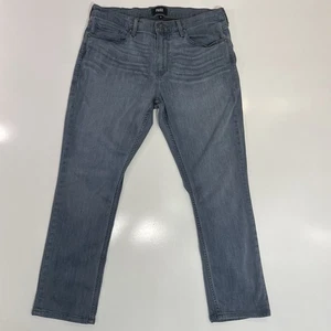 Paige Jeans Uomo Blu Federal Slim Dritto Elasticizzato Zip Fly Denim Pantalone 34x27 - Foto 1 di 9