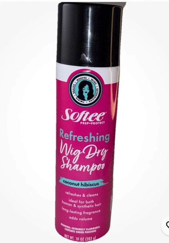 Champú seco tejido peluca suave coco hibisco 10 oz refrescar limpia cabello sintético Foto 1 de 2