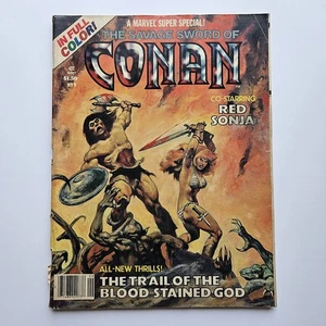 A Marvel Super Special The Savage Sword Of Conan #9 Magazine 1978 Red Sonja - Picture 1 of 10