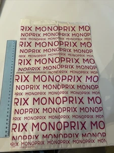 sachet papier emballage publicitaire vintage Monoprix - Foto 1 di 1