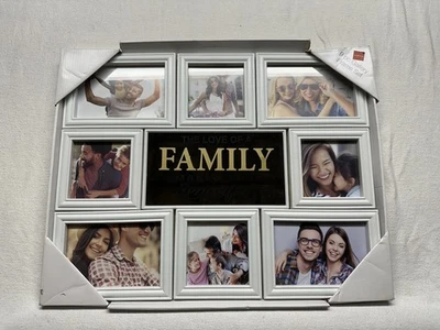 Juego de 9 marcos de galería BelleVilla Living blanco 20x15 pulgadas cerámica antigua Foto 1 de 4