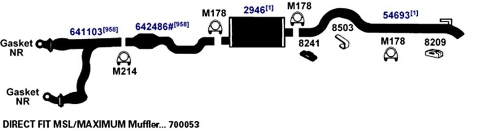 Exhaust Muffler for 1984 Buick Skyhawk 2.0L L4 GAS OHV — 第 1/4 张图片