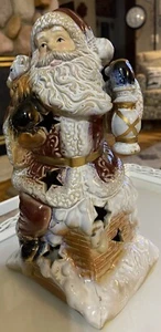 Keramik Weihnachtsmann Figur - Bild 1 von 3