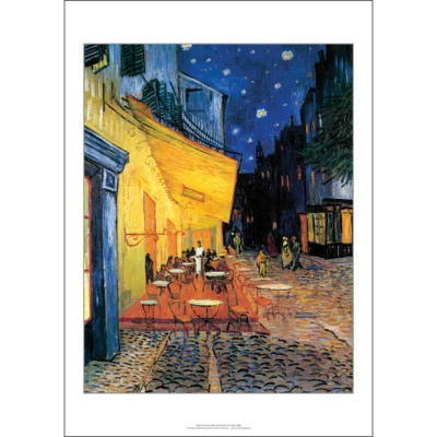 Cafe Terrace at Night Art Print – Vincent Van Gogh 1888 Paint'g – 3 sizes Poster - Image 1 of 2