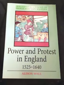 Power and Protest in England 1525-1640 Alison Wall 1st PBk printing FINE/AS NEW - Imagen 1 de 1