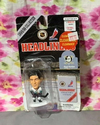 Headliners Paul Kariya Anaheim Mighty Ducks 3" Figure 1998/99 Cover