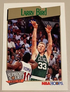 1991-92 NBA Hoops Supreme Court Larry Bird Boston Celtics #451 - Picture 1 of 2