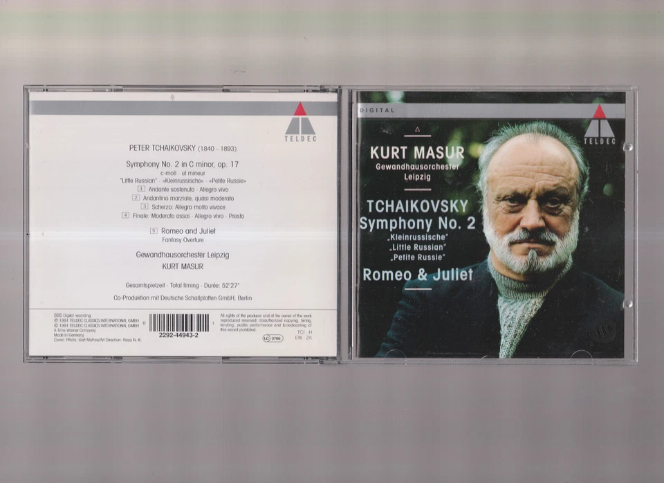 Чайковский: Симфония No 2 «Маленький русский» / Ромео и Джульетта компакт-диск изящный! #0525BH - Изображение 1 из 1