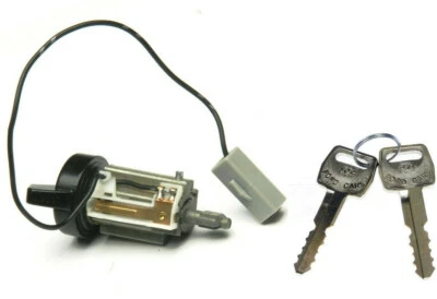Column Black Ignition Lock Cylinder Set with Keys for 1979-1993 Ford Mustang - Image 1 of 3