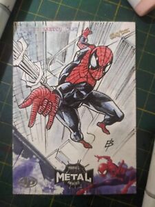 2021 Upper Deck Metal Universe Sketch Card - Spider-Man  1/1 - by Ed Bilas
