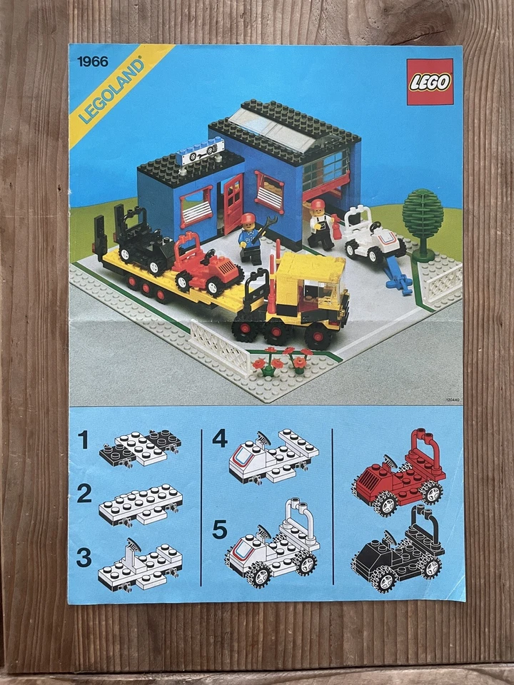 Rare Promotional Town LEGO 1966 Car Repair Shop ORIGINAL INSTRUCTIONS ONLY - Image 1 of 1