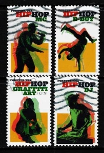 OFF paper #5480-83 Hip Hop (used set of 4) Forever 2020 _f276 - Picture 1 of 1