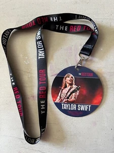 Rare Taylor Swift The Red Tour VIP Badge Lanyard Promotional Concert Souvenir - Picture 1 of 3