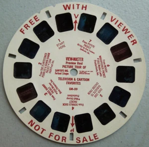 TELEVISION & CARTOON FAVORITES Vintage VIEWMASTER Reel DR-59 ~ Free Reel ~ - Picture 1 of 3