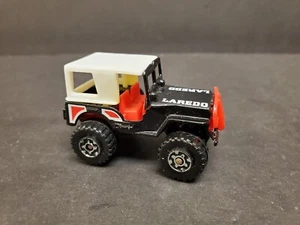 MATCHBOX 1981 JEEP LAREDO 4X4 BLACK WHITE TOP - Picture 1 of 12