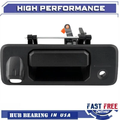 Manija trasera del portón trasero con ojo de cerradura con orificio de cámara para Toyota Tundra Tacoma 2016-2021 Foto 1 de 4