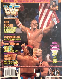 WORLD WRESTLING FEDERATION MAGAZINE. 1993. ATTACHED WINTER CATALOG. NO POSTER - Imagen 1 de 7